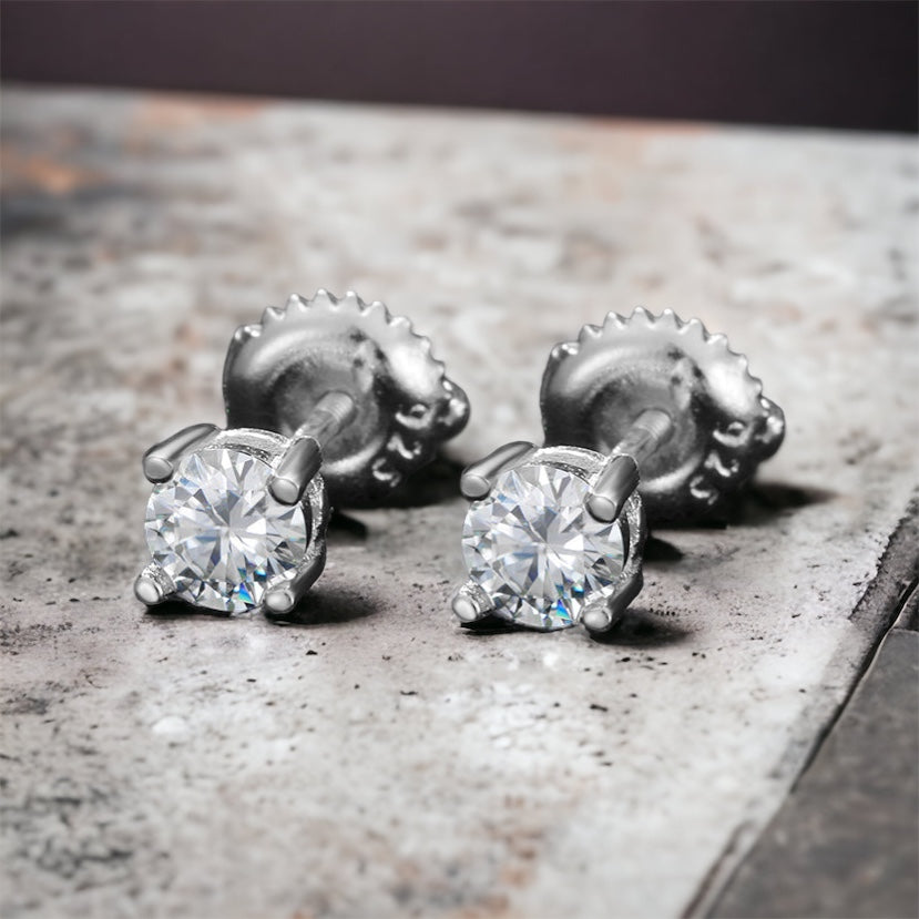 Bridgid Moissanite Earrings by Bygone Beauty