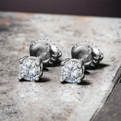 Bridgid Moissanite Earrings by Bygone Beauty