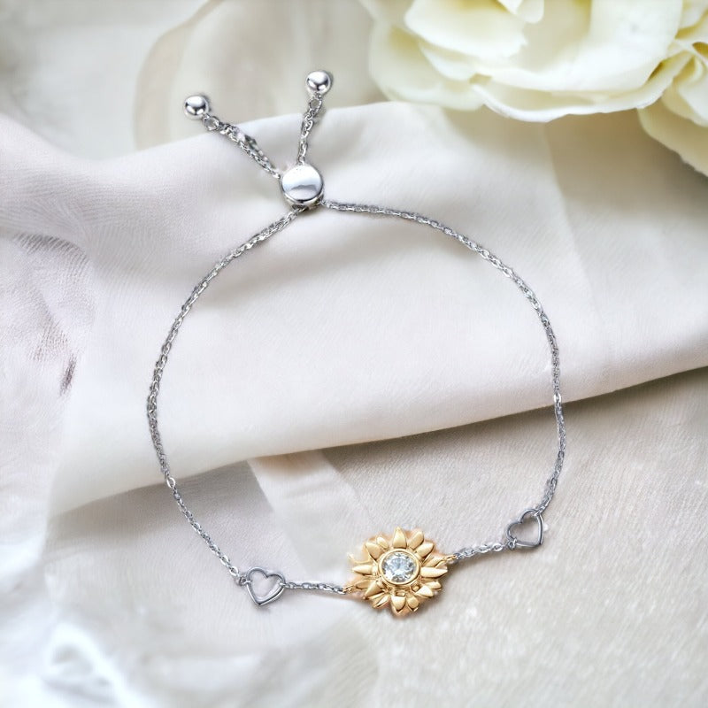 Calliope Moissanite Sunflower Bracelet